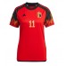 Camisa de Futebol Bélgica Yannick Carrasco #11 Equipamento Principal Mulheres Mundo 2022 Manga Curta